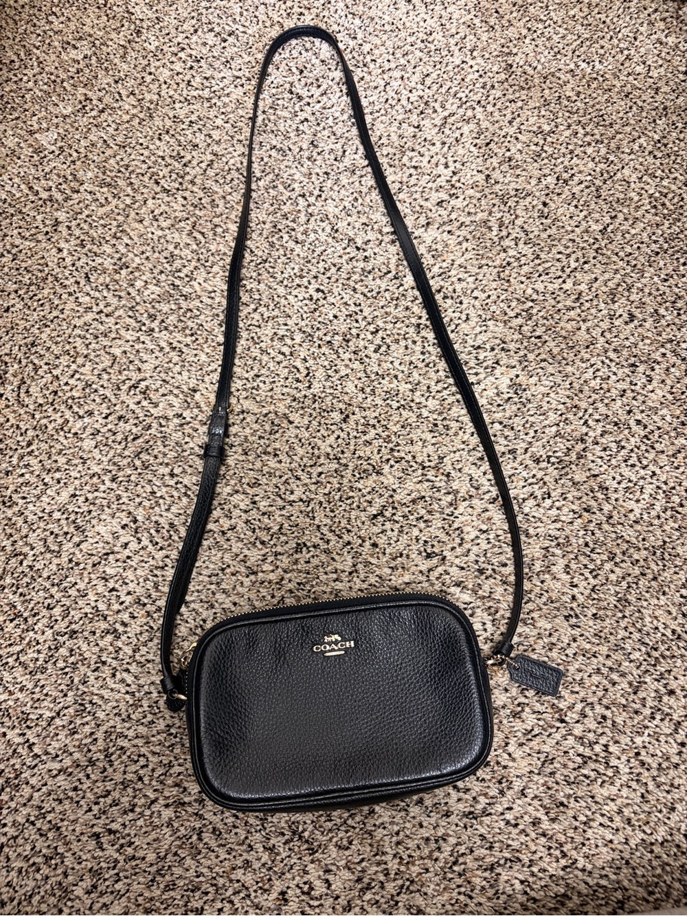 Coach Mini Camera Bag Black Crossbody